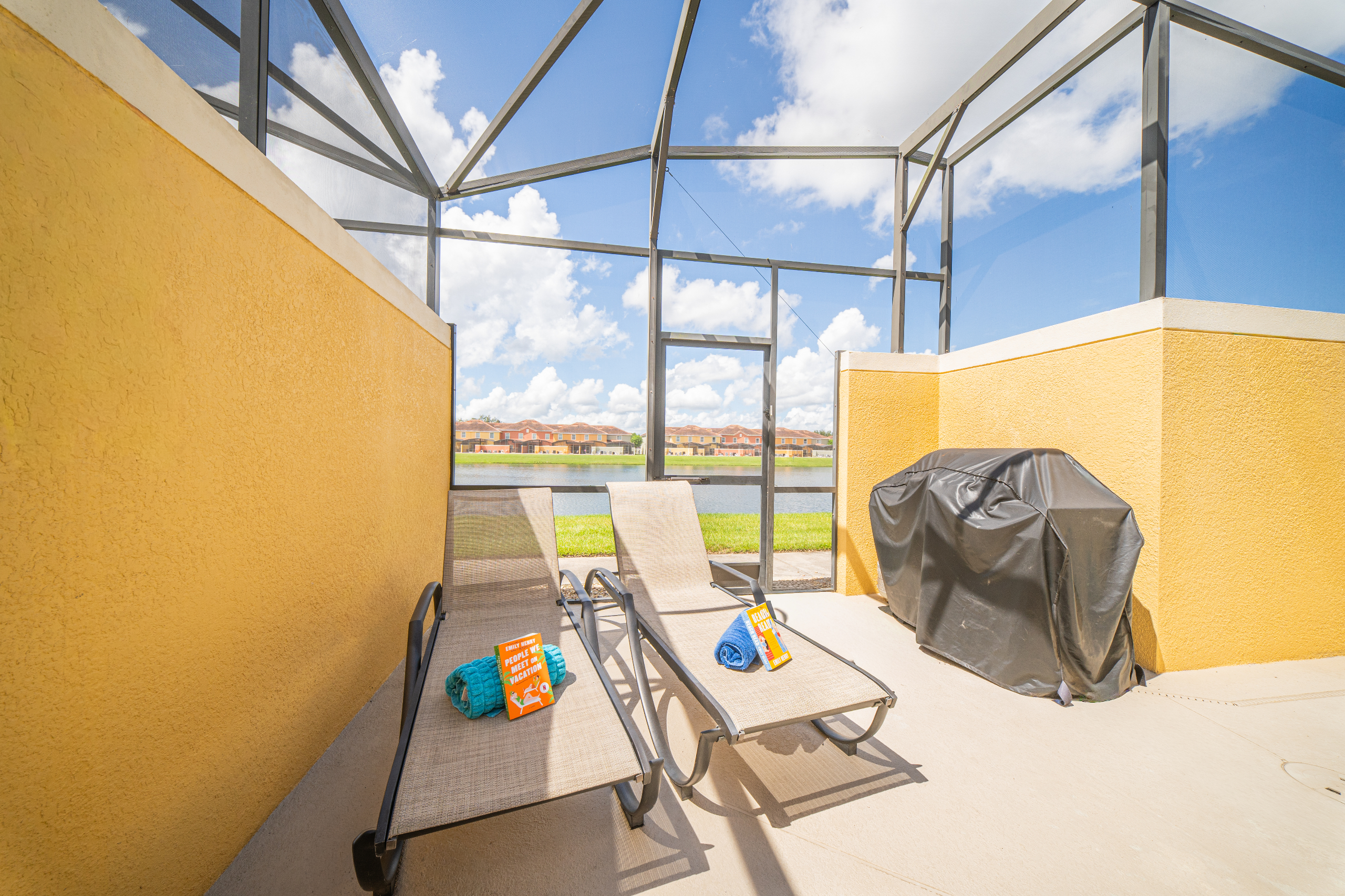 Grab a towel, a beverage, a good book, some sun or shade, and enjoy!