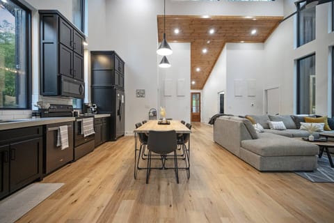 Modern dining room table seats 6