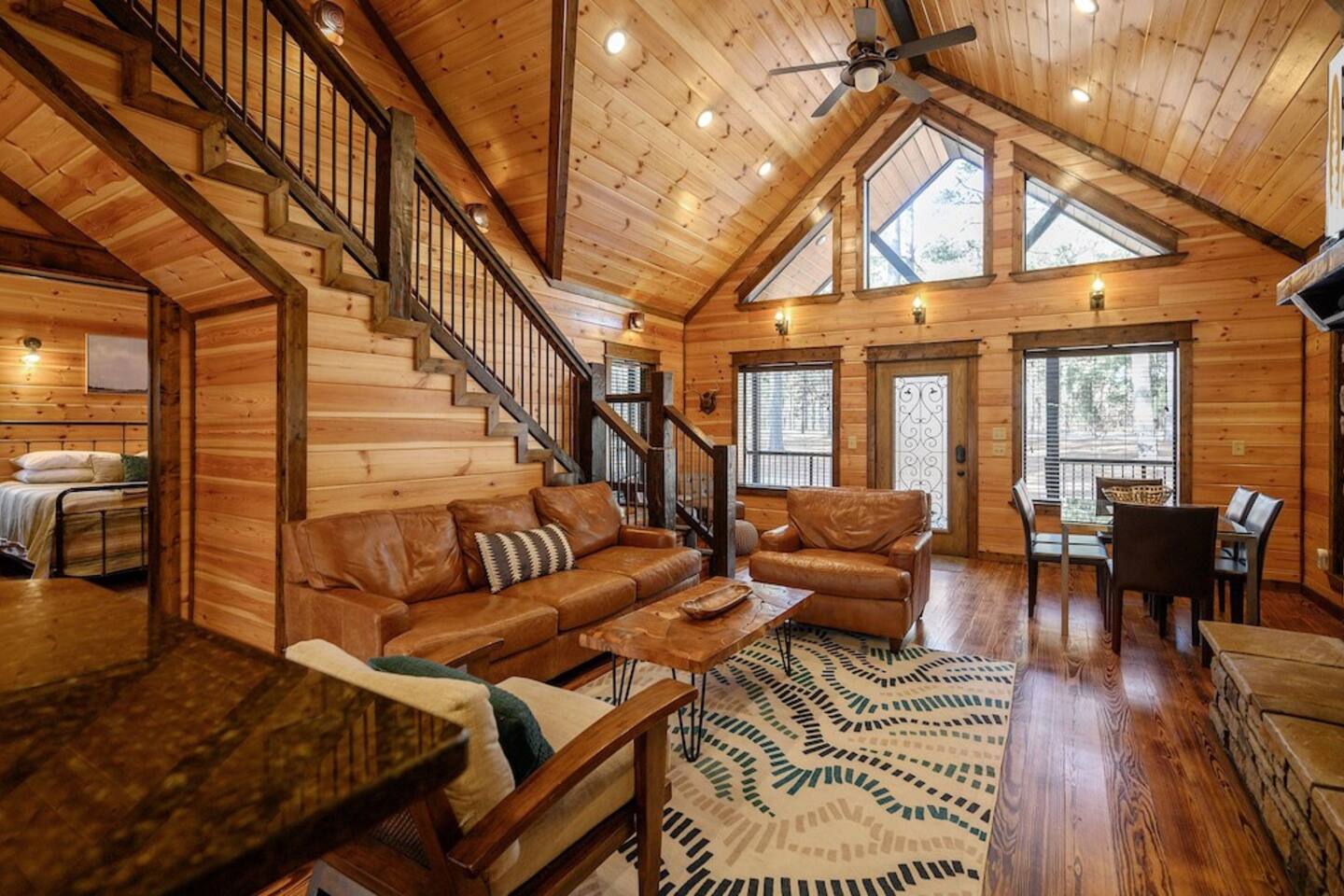 Spacious, open living area.