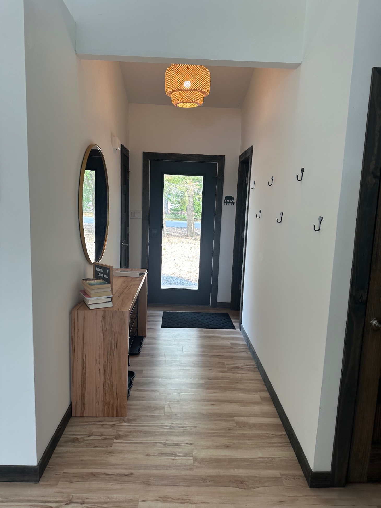 Entrance with plenty of coat hooks