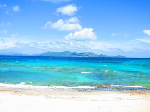 his is a view from our balcony - St. John and BVI on horizon