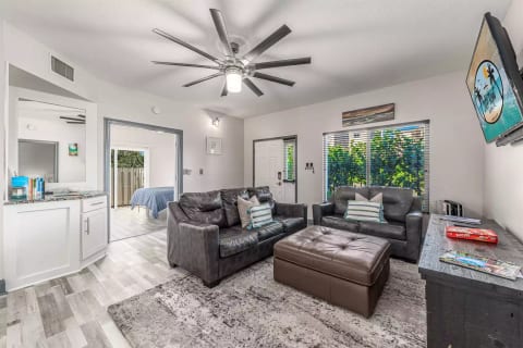 Living area and front entrance