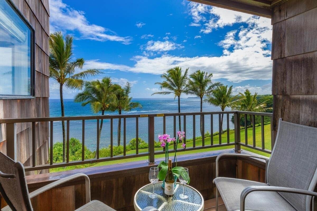 Lanai ( patio / balcony ) Lanai ( patio / balcony ) - 2BR2BA at Sealodge II with amazing ocean view - Princeville