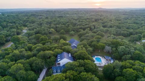 Only from above can you truly appreciate how secluded and scenic the area is.