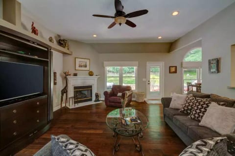 The Great Room also has a gas fireplace. We will provide instructions for use.