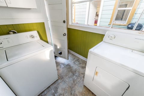 Free access to washer and dryer