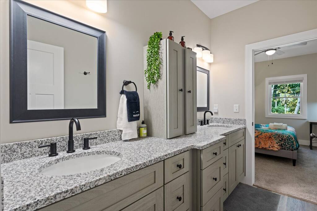 Two Paths, One Destination: Our Jack and Jill Bathroom Creates Harmony in Convenience. Two Paths, One Destination: Our Jack and Jill Bathroom Creates Harmony in Convenience. - Season 4 Escape - McGaheysville