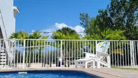 Palm trees for added privacy