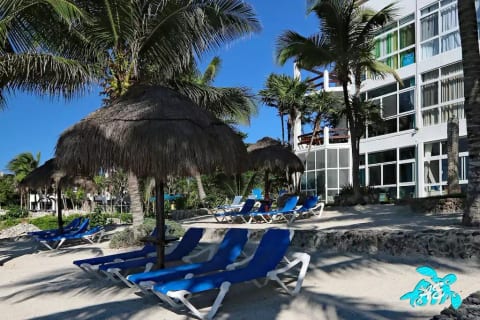 On the largest private beach in Akumal: ONLY for us and our guests