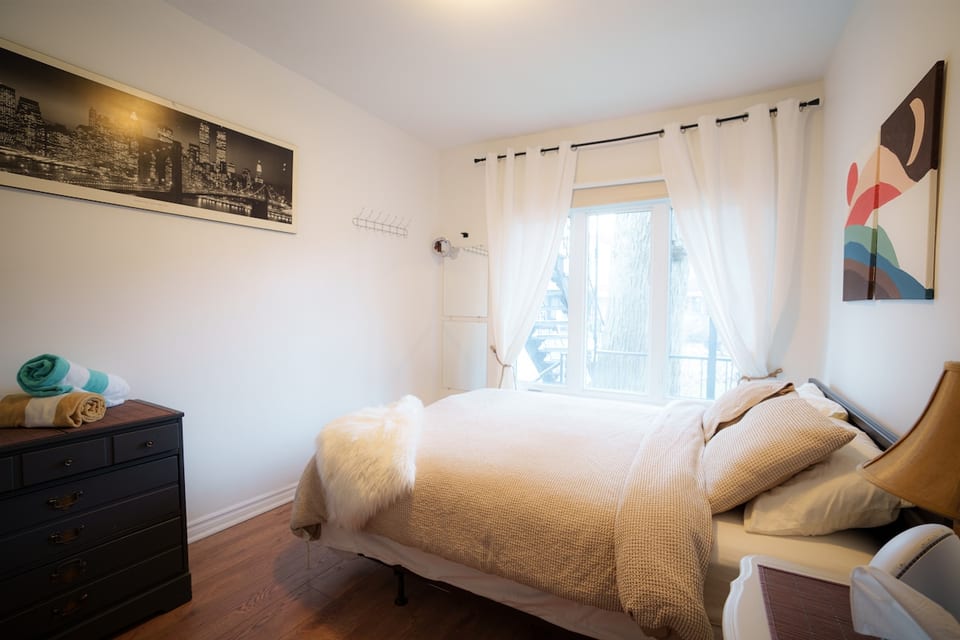 The plush bedding and thoughtful decor create a dreamy atmosphere, inviting you to unwind and escape into a world of comfort.