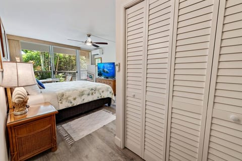 On entrance there is a built in closet to store all your clothes.