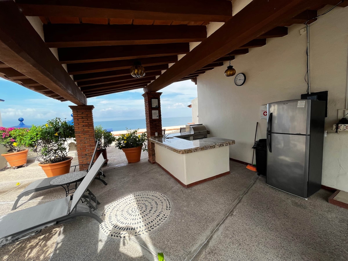 Gas Grill on the roof