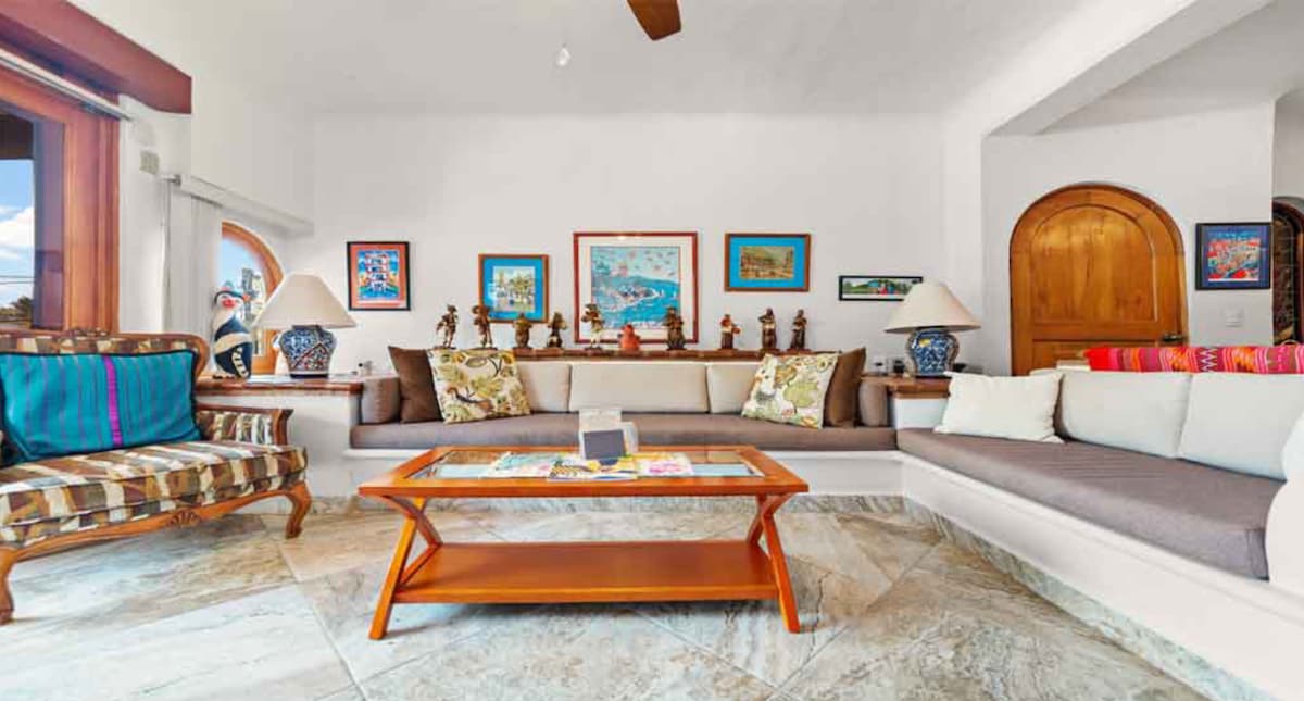 Large built in sofa and love seat