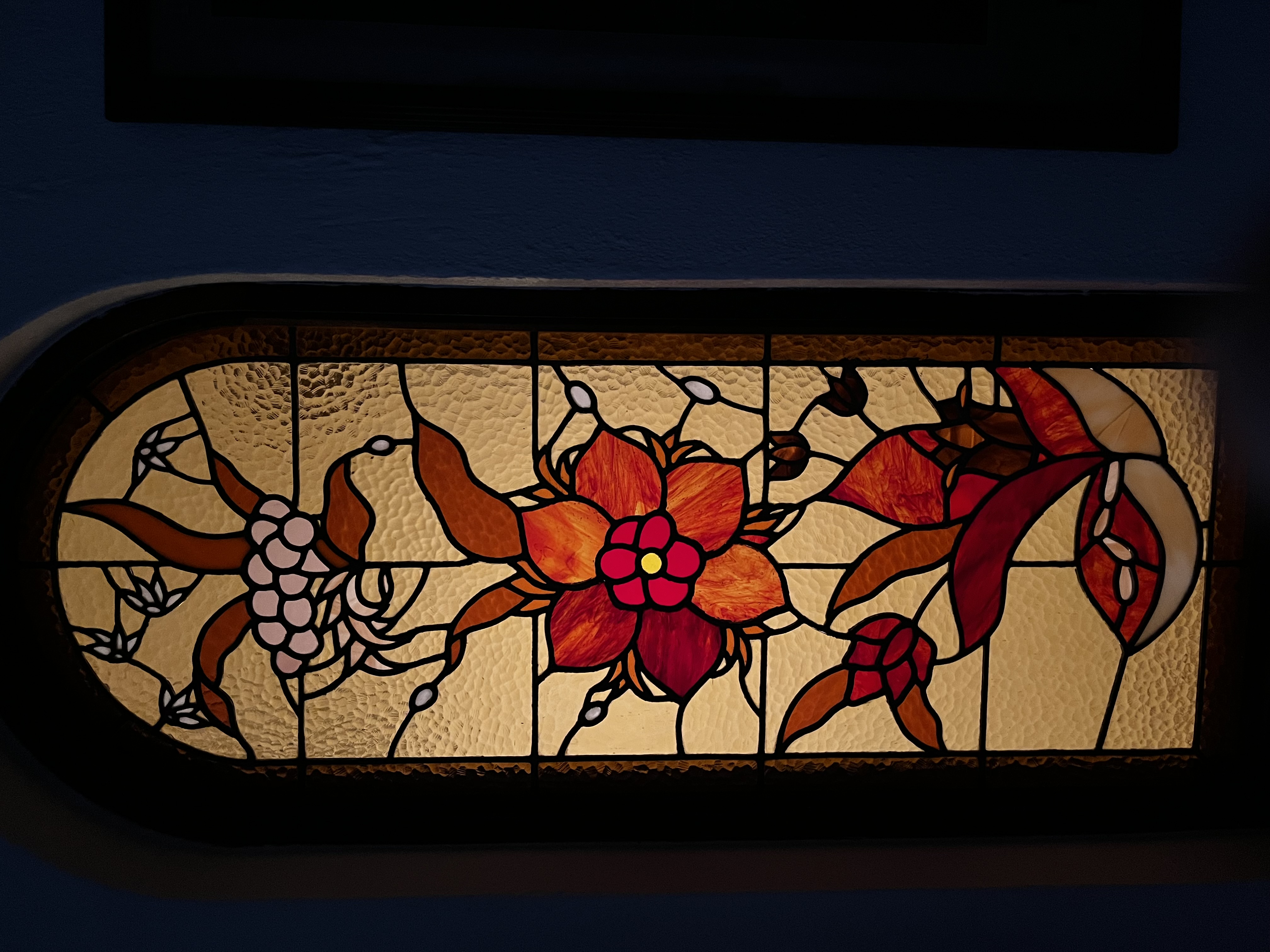 Beautiful traditional stain glass window