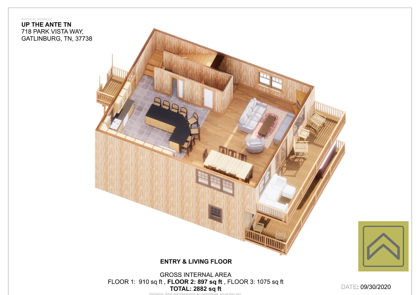 Entry Floor 3D Floorplan