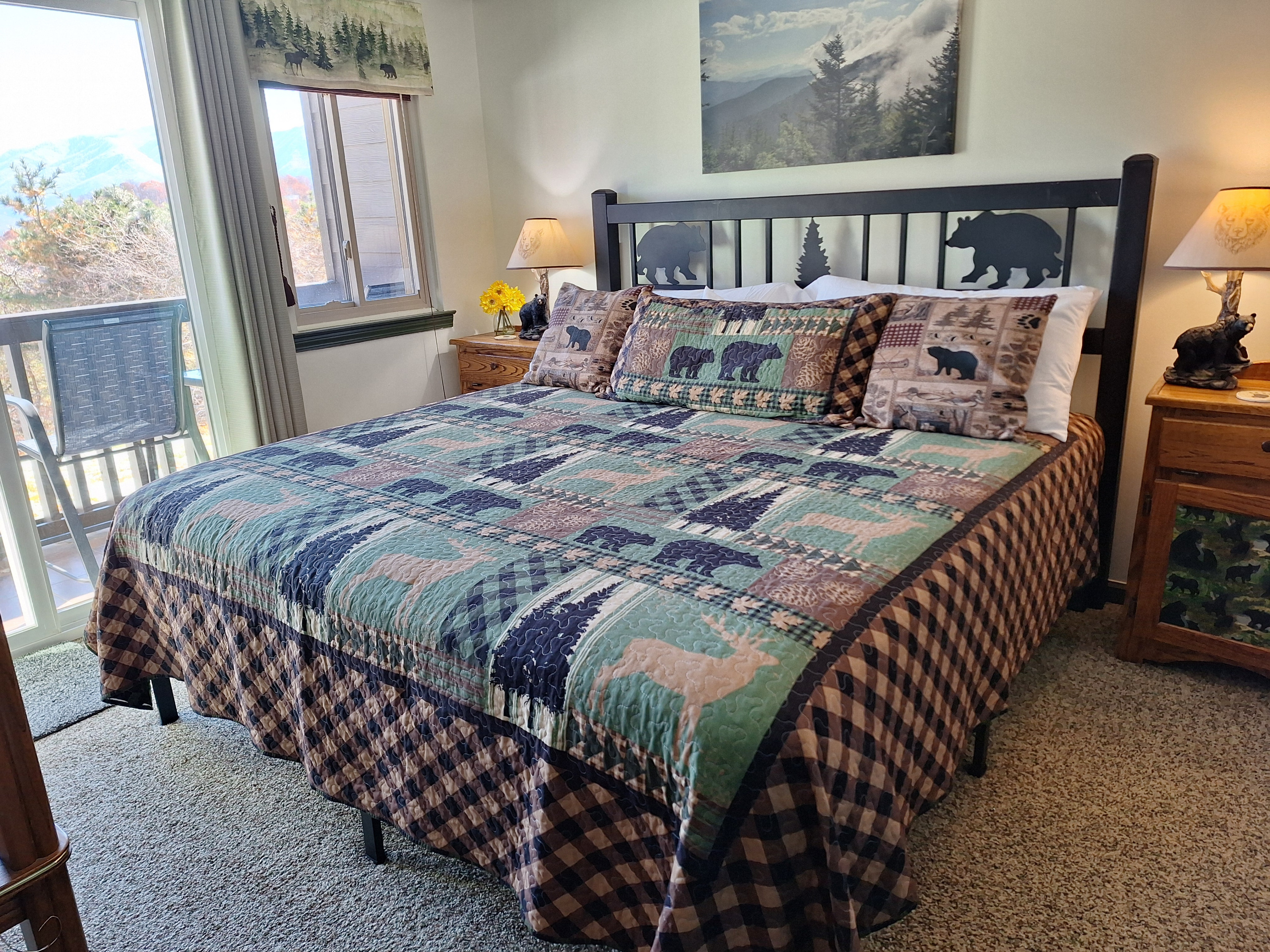 Enjoy this new king size bed with comfy new mattress! Added in fall 2026