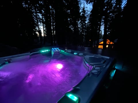 We are thrilled to announce the arrival of our extremely rare absolutely brand new Hot Spring spa ... bask under the full moon and literally see the moon reflected in the spa