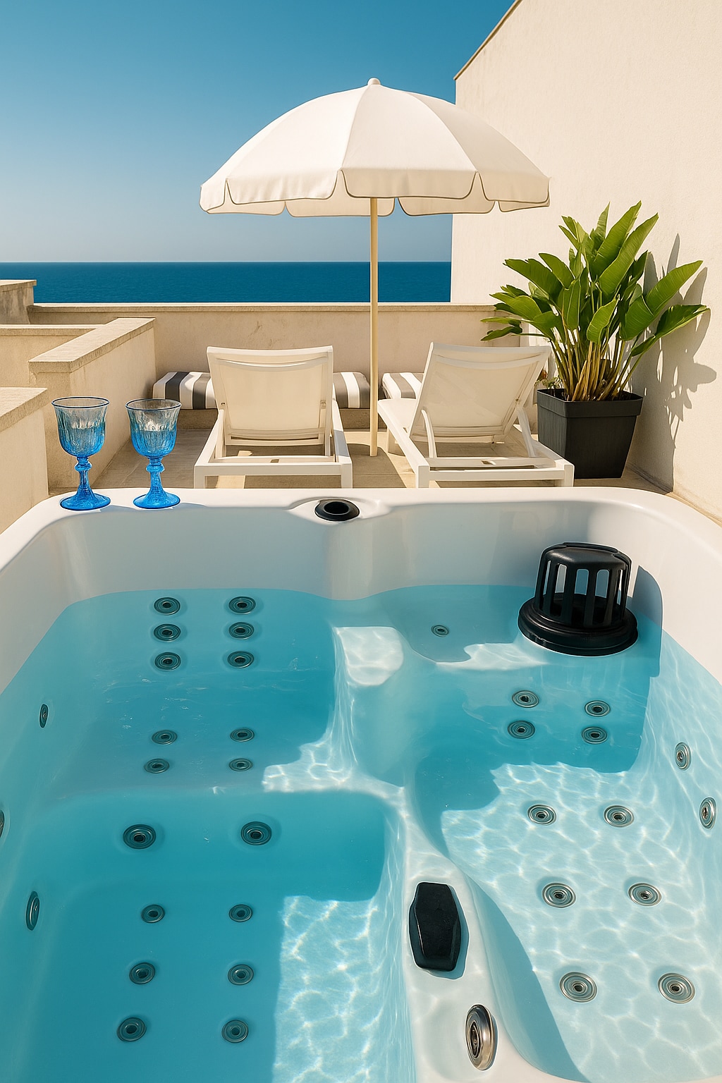 P4T by the Sea  Jacuzzi on top sea view