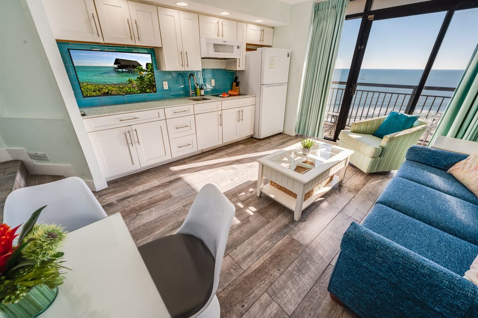 Living Area with Views of the Ocean, Beautifully Decorated