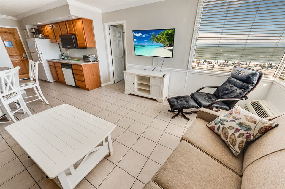 Large Living Room Area with Ocean View