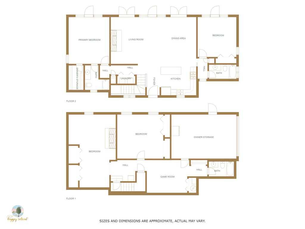 Floor plan of home - Happy Retreat - Blairsville