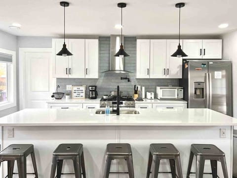 Beautiful kitchen.  Can you see yourself cooking here?