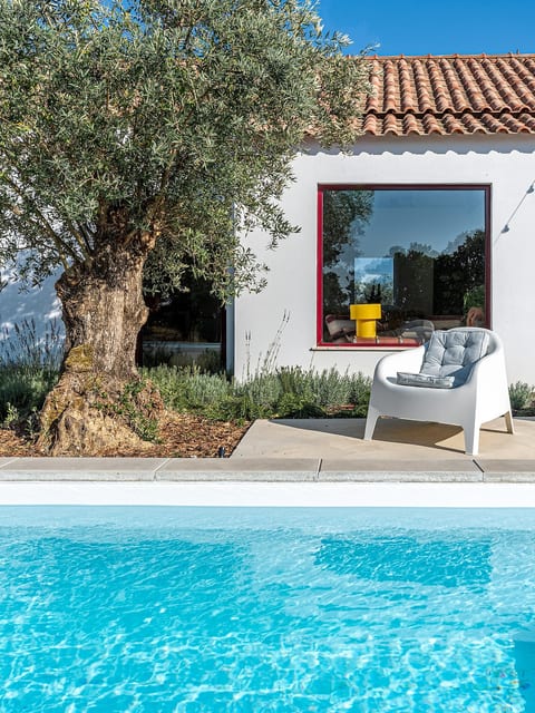 Intimate corner of serenity, framed by nature and shimmering water.