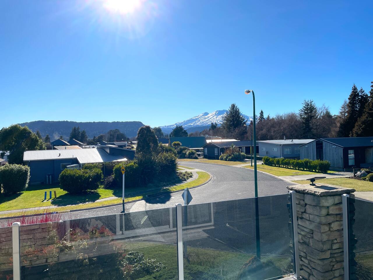 View from the balcony of Mt Ruapehu in Ohakune