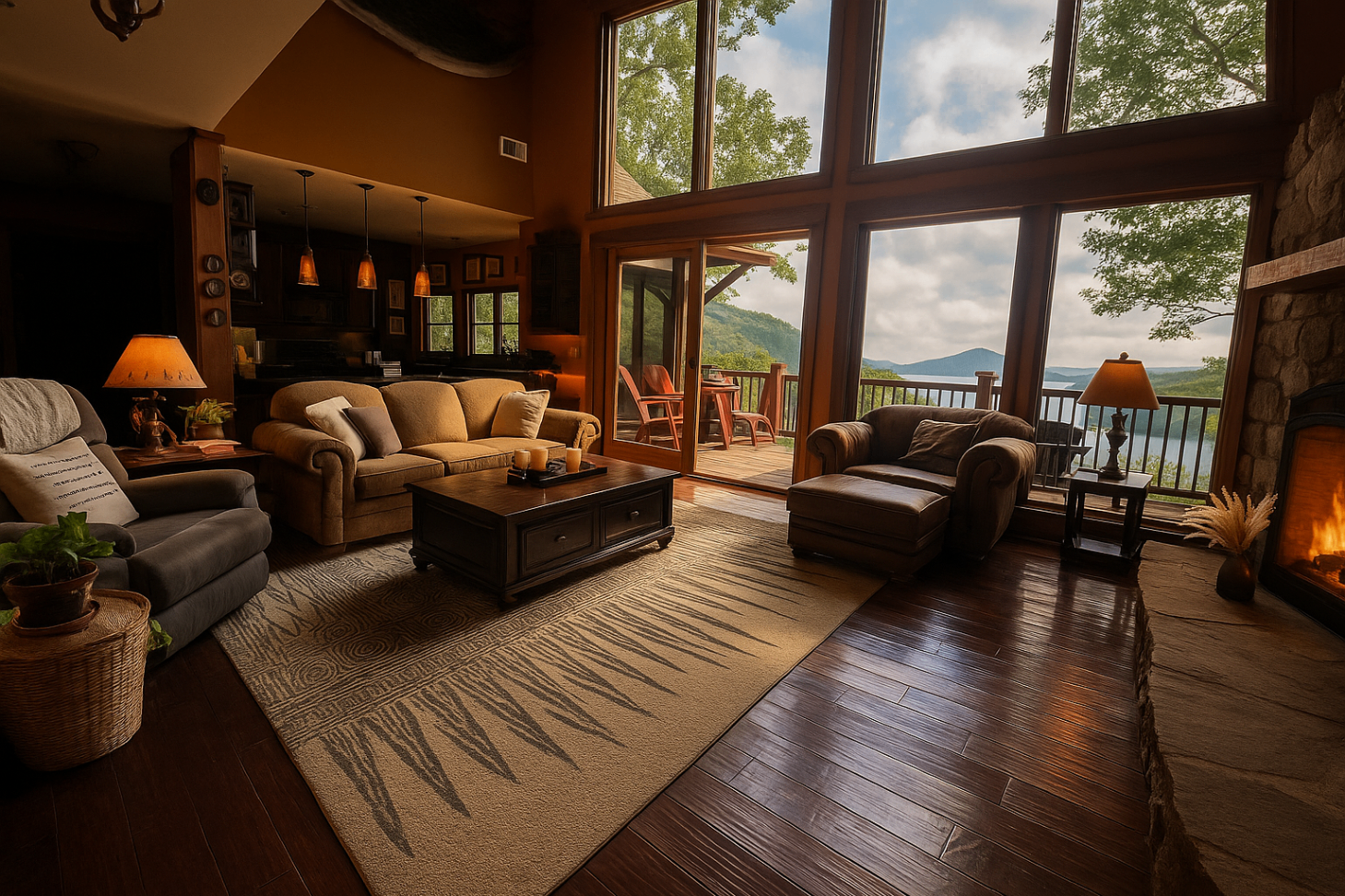 “ABSOLUTELY amazing! 5 star amenities, breathtaking views and the most comfy bed l've slept in ever at an Airbnb! If you're looking for a private, amenity rich, and amazingly posh mountain home...this is it!! Sara 
