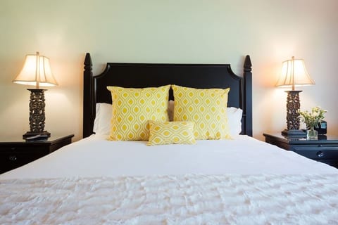 Drift into dreamland in our Napa retreat, with fine linens and a mattress designed for optimal comfy