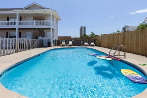 Shared year round pool