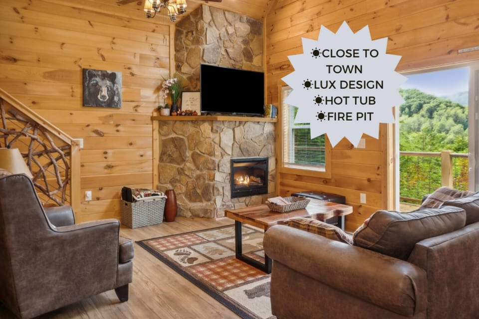Hot tub | Firepit | Fireplace | View | Close2twn | - 28713