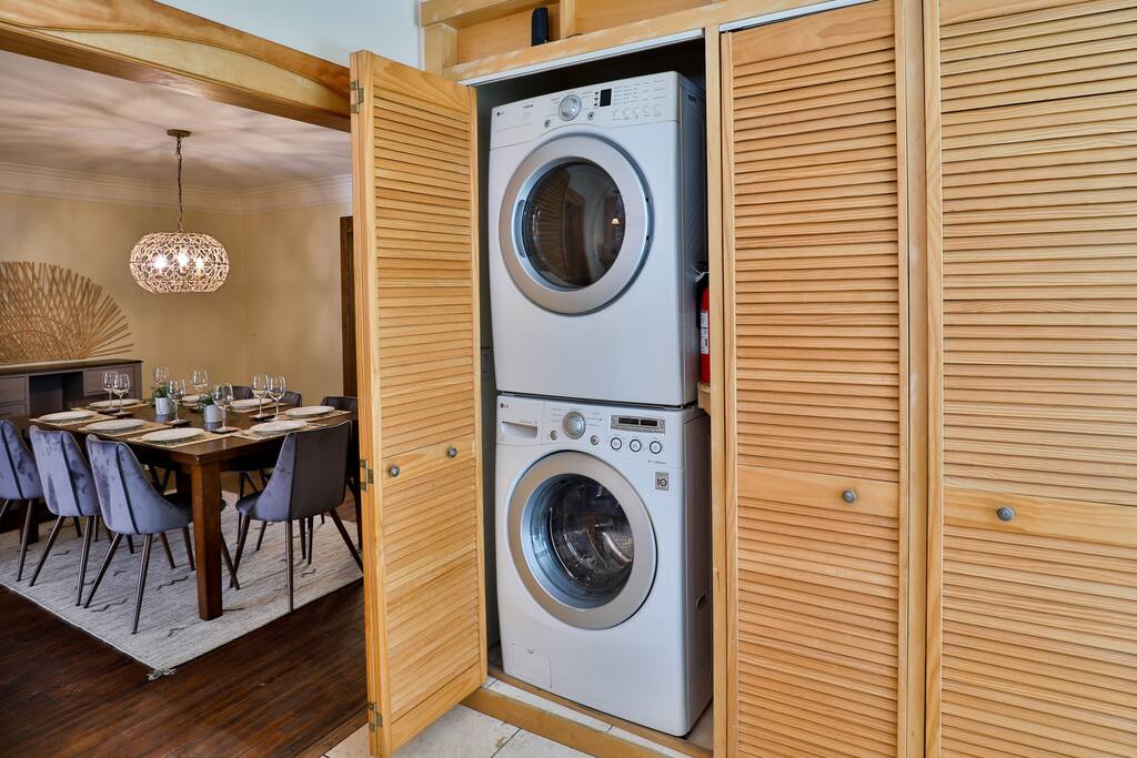Laundry facilities with washer and dryer, enhancing your stay with extra convenience.