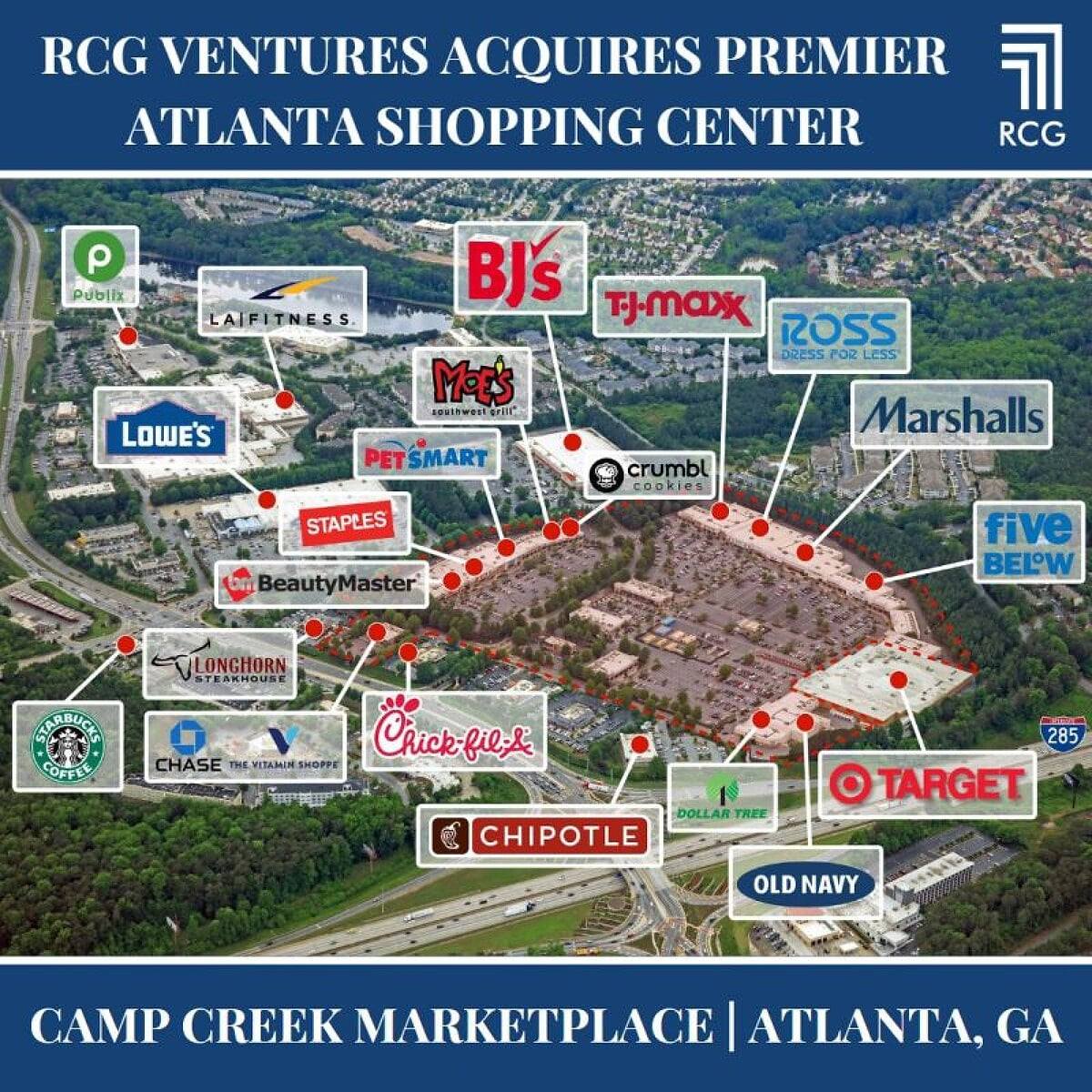 Camp Creek Marketplace is approximately 9 minutes away