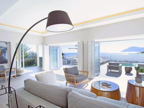 Downstairs lounge leading to pool deck