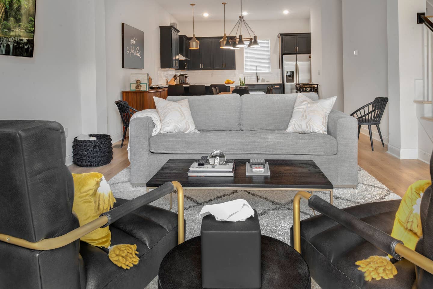 Open concept is bright and airy