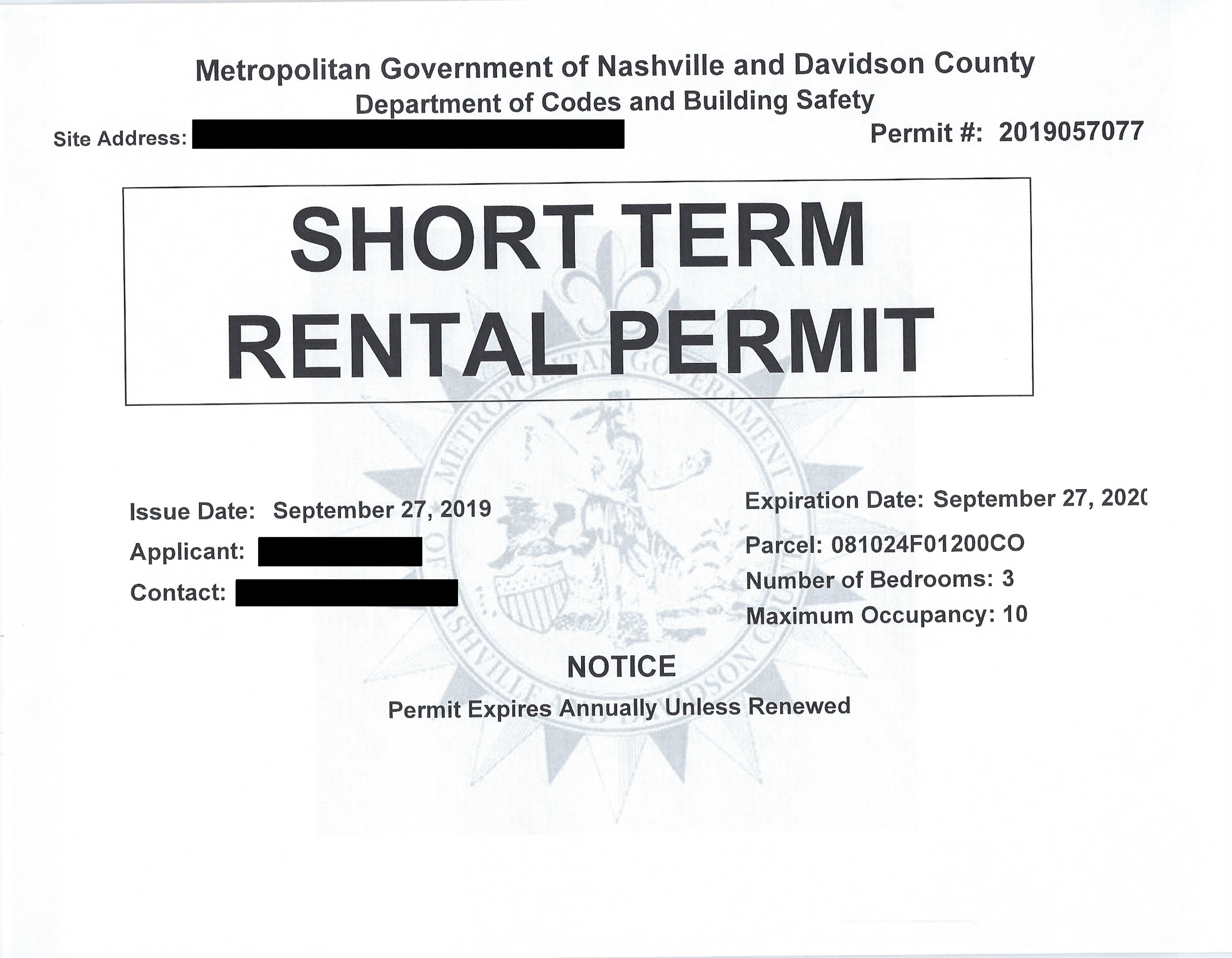 We are fully permitted and lawful, and pay all short-term rental taxes.