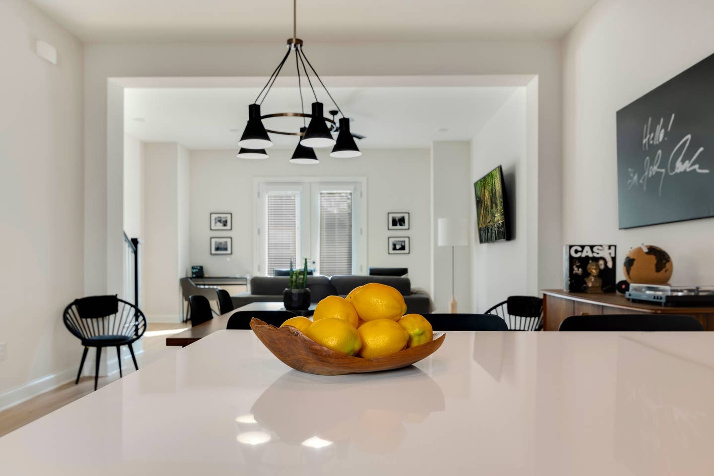 Open concept kitchen/dining/living makes the common area large and spacious!