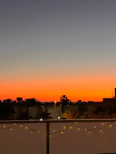 terrace sunset view