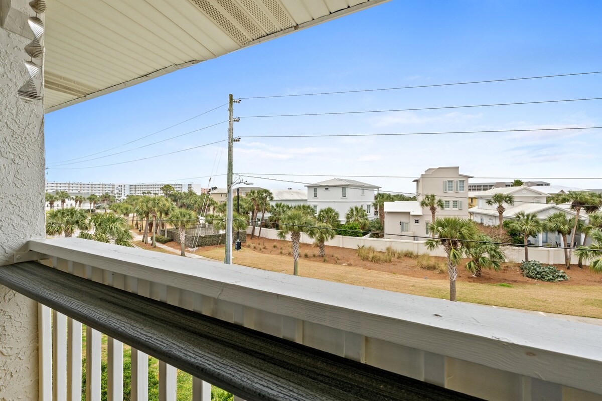 Enjoy a relaxing spot to unwind with open views of the quiet neighborhood.