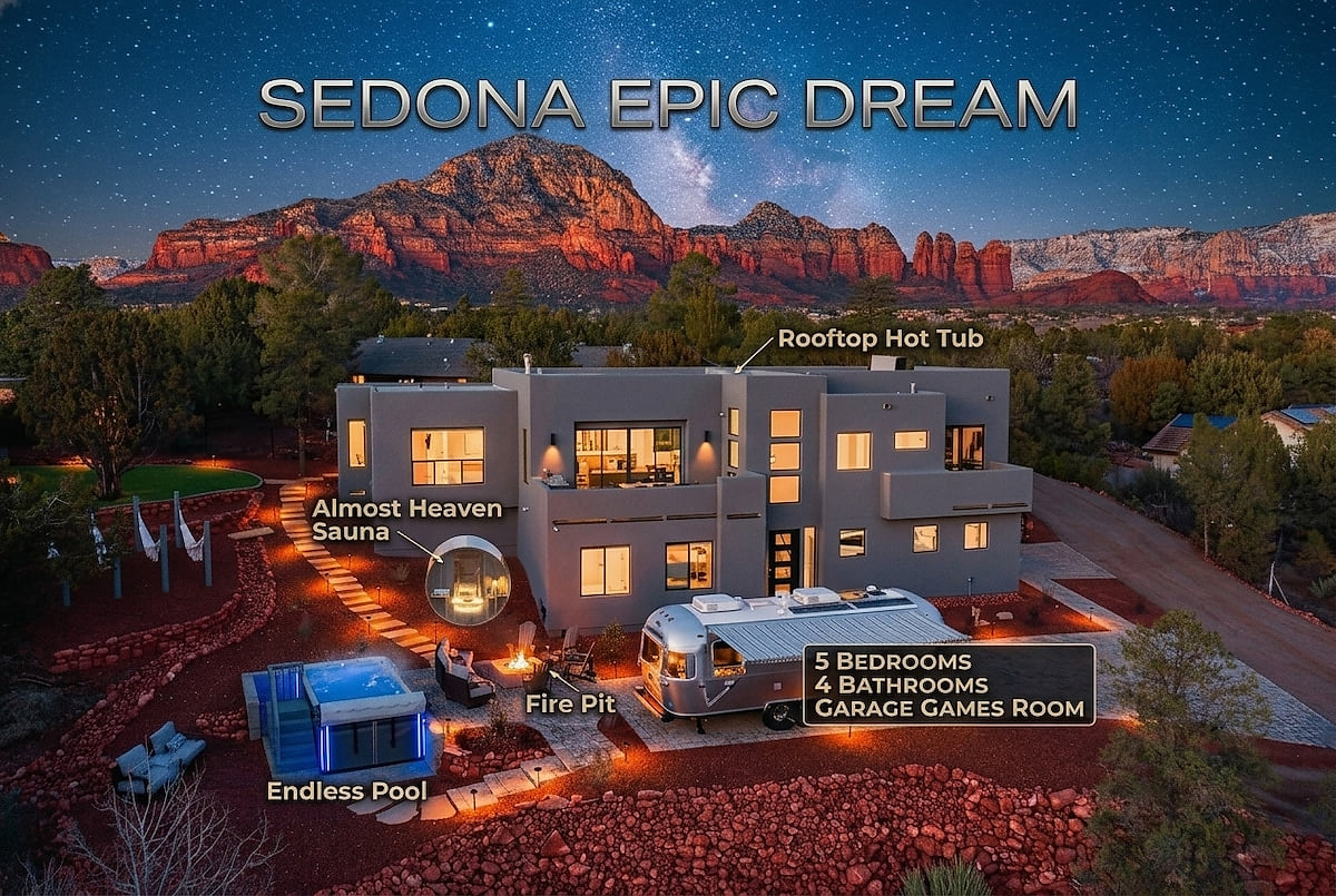 *NEW* Sedona Epic Dream! 5BR Pool/Sauna/Spa/Fire image 1