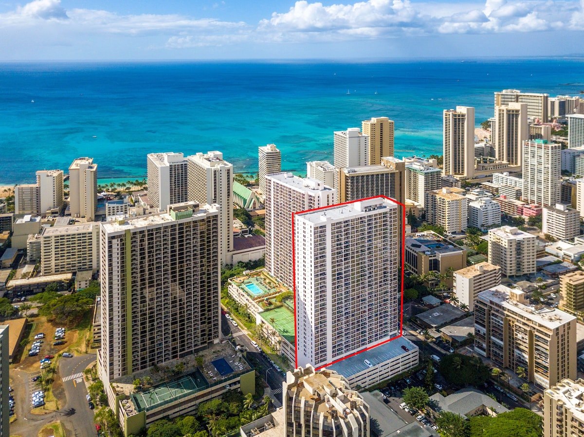 Oahu. Ocean Views. Walk to Waikiki Beach. AC. - Honolulu
