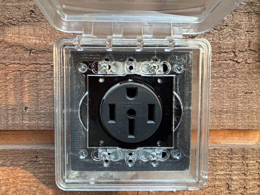Charge your EV with ease—240V outlet on-site for guest use.