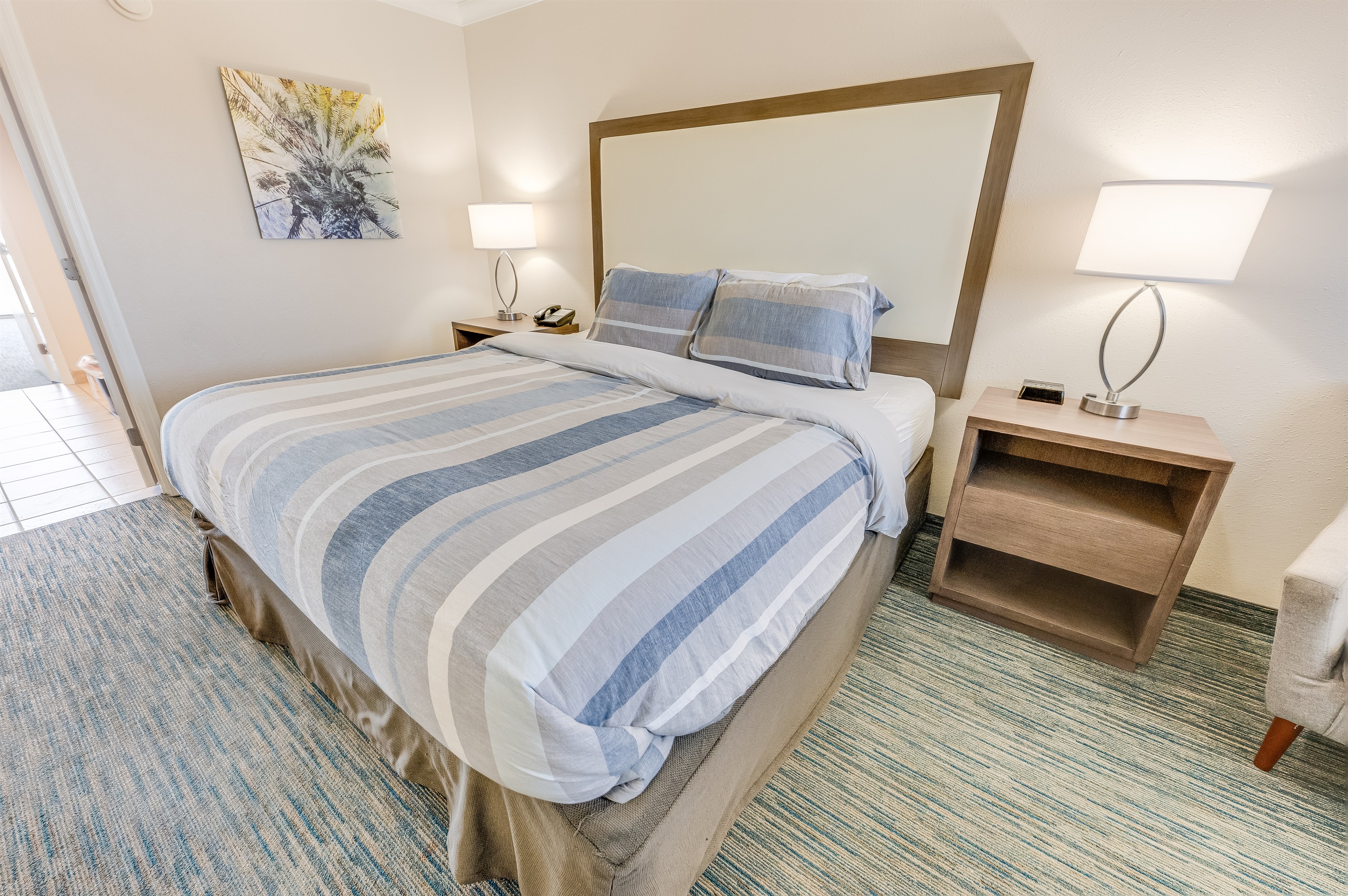 King in Bedroom, Beautifully Decorated