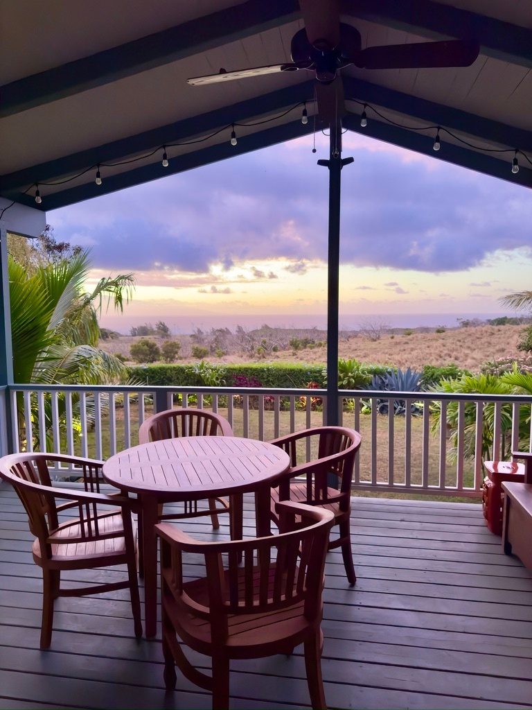 Private Lanai with views of ocean