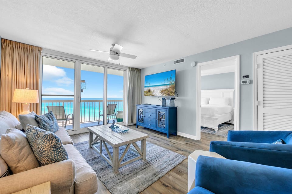 Living room and the view