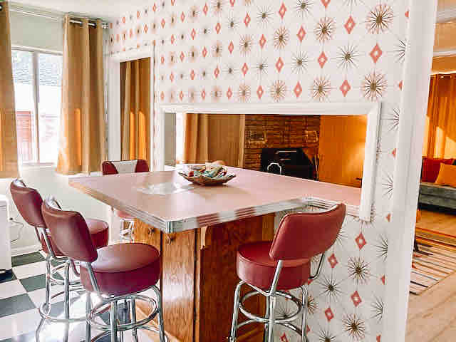 Nostalgic runs deep here in this fully remodeled malt shop style kitchen. You can’t help but feel warm and loved here. 
