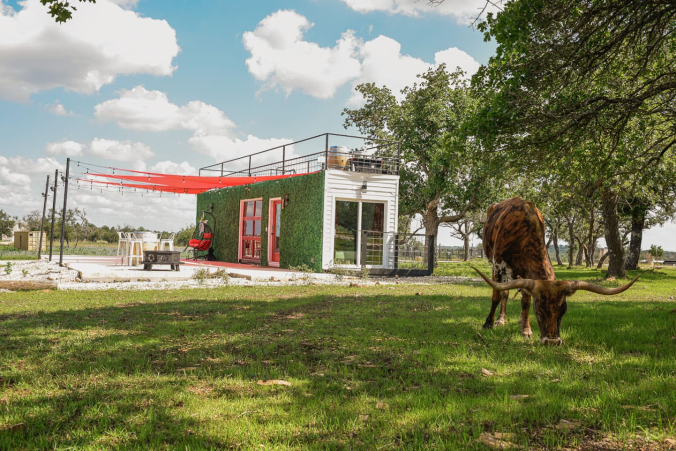 Welcoming front view of your private Fredericksburg bed and breakfast.