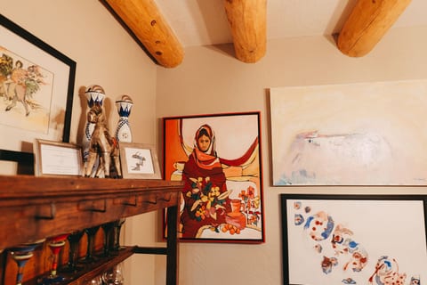 Yes, it's really a gallery — original art throughout, yours to enjoy or take home!