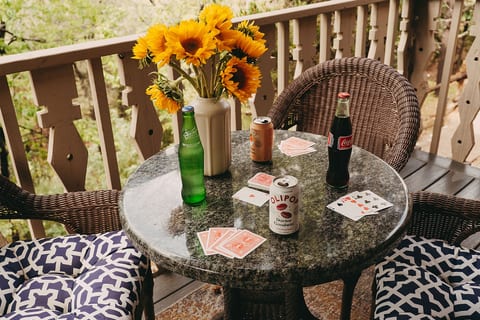 Enjoy a relaxing afternoon on your private balcony.